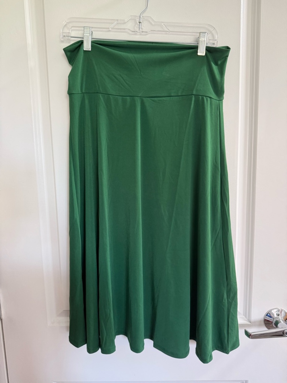 Zenana Green Women's A-Line Skirt